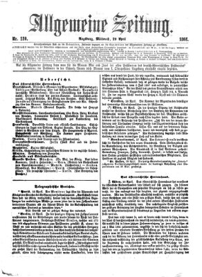 Allgemeine Zeitung Mittwoch 29. April 1868