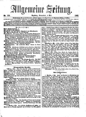 Allgemeine Zeitung Samstag 9. Mai 1868