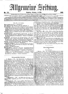 Allgemeine Zeitung Sonntag 10. Mai 1868