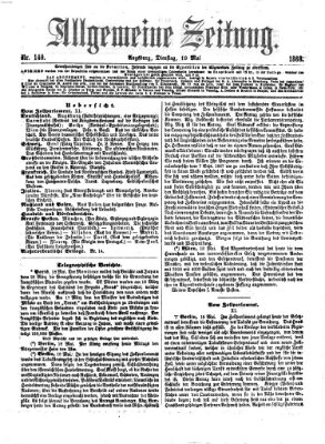 Allgemeine Zeitung Dienstag 19. Mai 1868