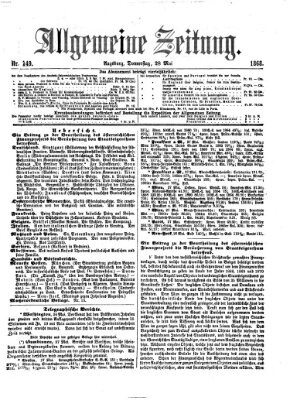 Allgemeine Zeitung Donnerstag 28. Mai 1868