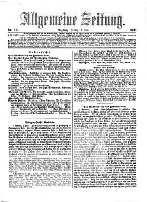 Allgemeine Zeitung Freitag 5. Juni 1868