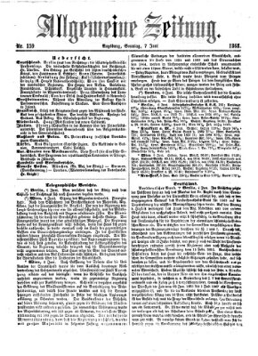 Allgemeine Zeitung Sonntag 7. Juni 1868