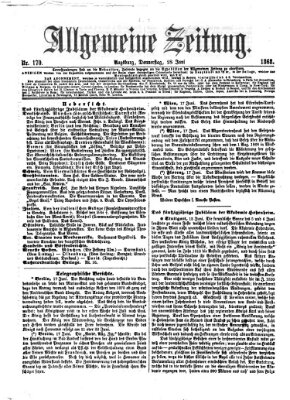 Allgemeine Zeitung Donnerstag 18. Juni 1868