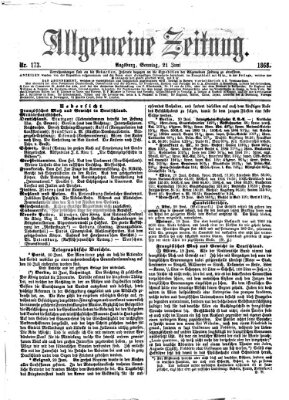 Allgemeine Zeitung Sonntag 21. Juni 1868