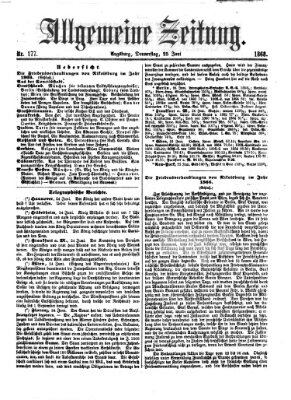 Allgemeine Zeitung Donnerstag 25. Juni 1868