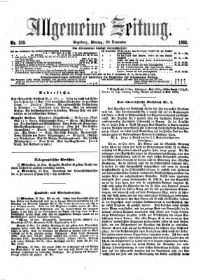 Allgemeine Zeitung Montag 23. November 1868