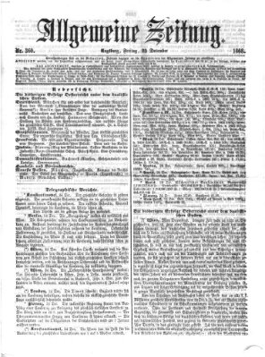 Allgemeine Zeitung Freitag 25. Dezember 1868