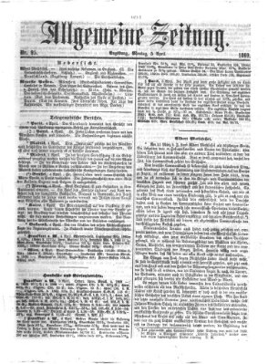 Allgemeine Zeitung Montag 5. April 1869