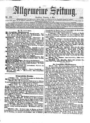 Allgemeine Zeitung Sonntag 9. Mai 1869