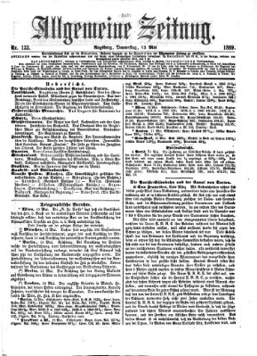 Allgemeine Zeitung Donnerstag 13. Mai 1869