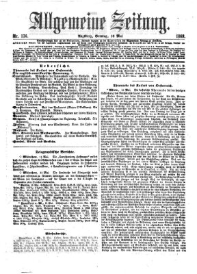 Allgemeine Zeitung Sonntag 16. Mai 1869