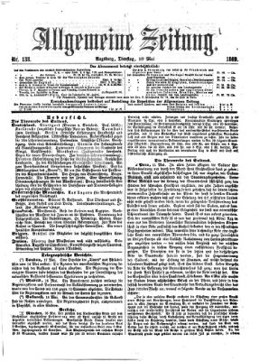 Allgemeine Zeitung Dienstag 18. Mai 1869