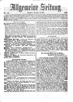 Allgemeine Zeitung Dienstag 25. Mai 1869