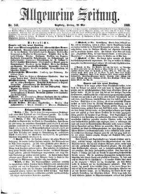 Allgemeine Zeitung Freitag 28. Mai 1869