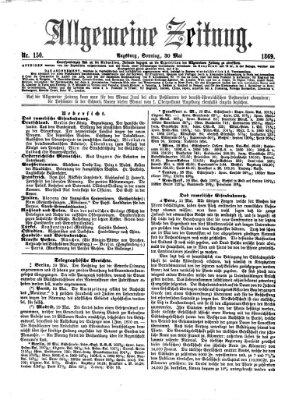 Allgemeine Zeitung Sonntag 30. Mai 1869