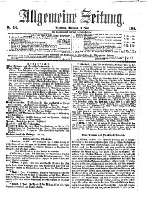 Allgemeine Zeitung Mittwoch 2. Juni 1869