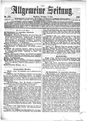 Allgemeine Zeitung Dienstag 8. Juni 1869