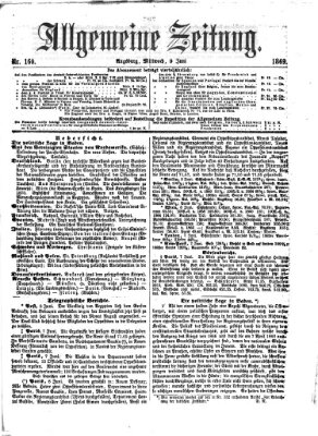 Allgemeine Zeitung Mittwoch 9. Juni 1869