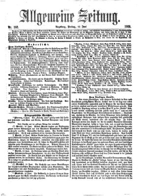 Allgemeine Zeitung Freitag 11. Juni 1869