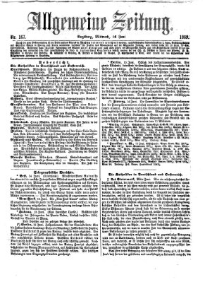 Allgemeine Zeitung Mittwoch 16. Juni 1869