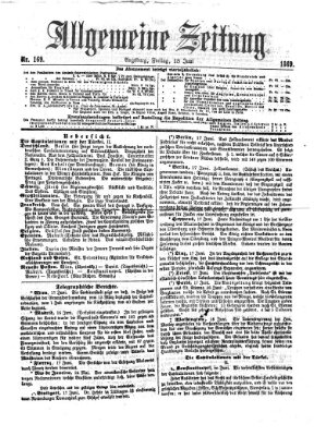 Allgemeine Zeitung Freitag 18. Juni 1869