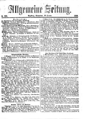 Allgemeine Zeitung Samstag 16. Oktober 1869