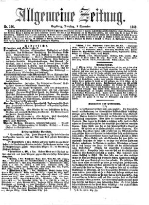 Allgemeine Zeitung Dienstag 2. November 1869