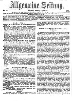 Allgemeine Zeitung Sonntag 6. Februar 1870