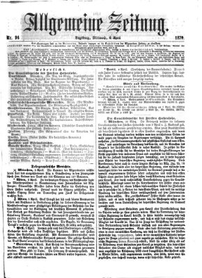 Allgemeine Zeitung Mittwoch 6. April 1870