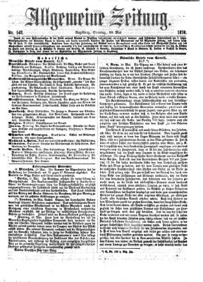 Allgemeine Zeitung Sonntag 22. Mai 1870