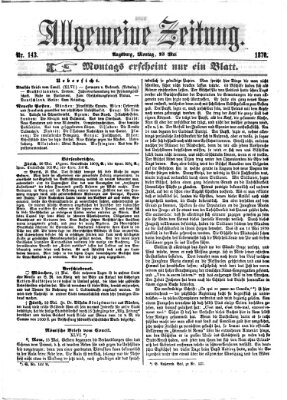 Allgemeine Zeitung Montag 23. Mai 1870