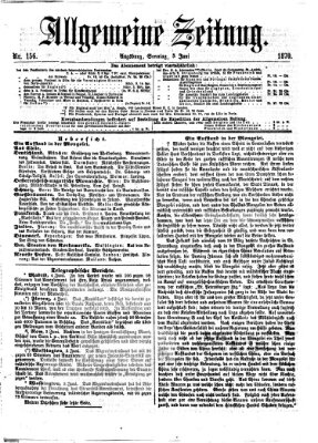 Allgemeine Zeitung Sonntag 5. Juni 1870