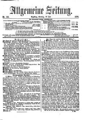 Allgemeine Zeitung Sonntag 12. Juni 1870