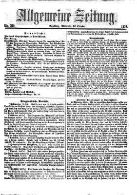 Allgemeine Zeitung Mittwoch 26. Oktober 1870