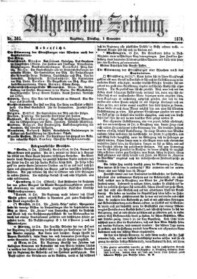 Allgemeine Zeitung Dienstag 1. November 1870