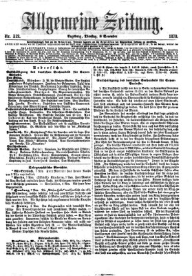 Allgemeine Zeitung Dienstag 8. November 1870