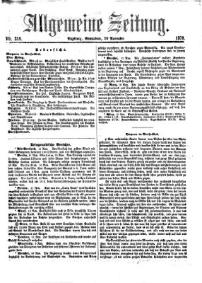 Allgemeine Zeitung Samstag 12. November 1870