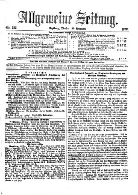 Allgemeine Zeitung Dienstag 29. November 1870