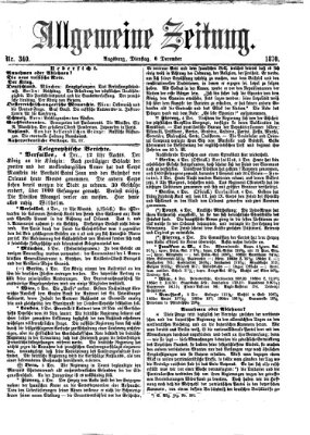 Allgemeine Zeitung Dienstag 6. Dezember 1870