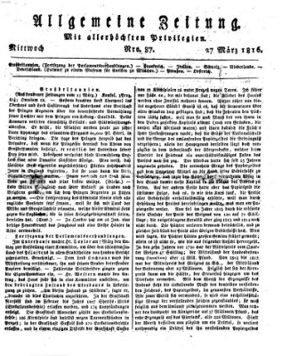 Allgemeine Zeitung Mittwoch 27. März 1816