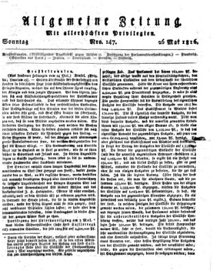 Allgemeine Zeitung Sonntag 26. Mai 1816