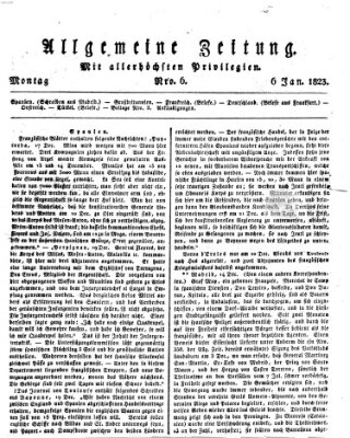 Allgemeine Zeitung Montag 6. Januar 1823