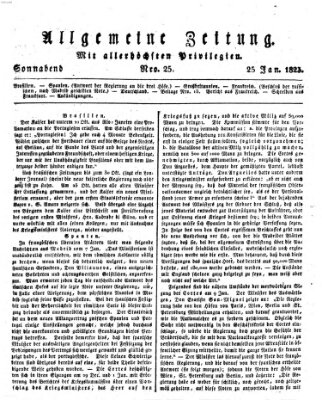 Allgemeine Zeitung Samstag 25. Januar 1823