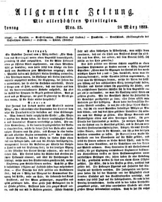 Allgemeine Zeitung Montag 24. März 1823