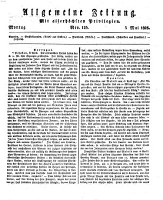 Allgemeine Zeitung Montag 5. Mai 1823