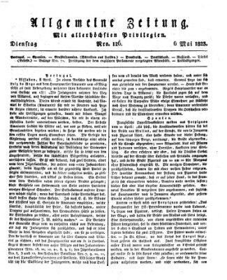 Allgemeine Zeitung Dienstag 6. Mai 1823