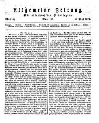 Allgemeine Zeitung Montag 12. Mai 1823