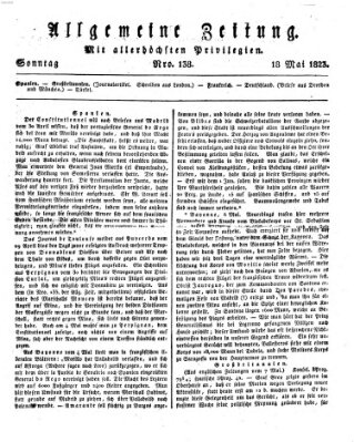 Allgemeine Zeitung Sonntag 18. Mai 1823