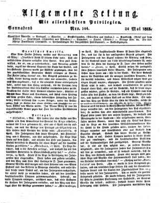 Allgemeine Zeitung Samstag 24. Mai 1823